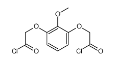 2-[3-(2-chloro-2-oxoethoxy)-2-methoxyphenoxy]acetyl chloride Structure