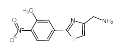 C-[2-(3-METHYL-4-NITRO-PHENYL)-THIAZOL-4-YL]-METHYLAMINE结构式
