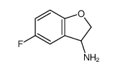 5-氟-2,3-二氢苯并呋喃-3-胺盐酸盐结构式