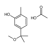 acetic acid,5-(2-methoxypropan-2-yl)-2-methylphenol结构式
