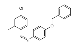 (4-chloro-2-methylphenyl)-(4-phenylmethoxyphenyl)diazene结构式