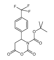 2,6-二氧代-4-(4-三氟甲基-苯基)-[1,3]噁嗪烷-3-羧酸叔丁酯结构式