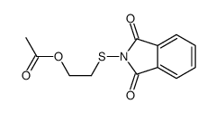 2-(1,3-dioxoisoindol-2-yl)sulfanylethyl acetate结构式