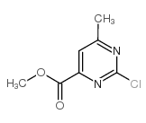 2-氯-6-甲基嘧啶-4-甲酸甲酯结构式