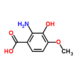 2-氨基-3-羟基-4-甲氧基苯甲酸结构式