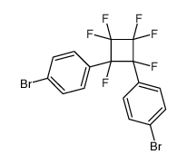 1-bromo-4-[2-(4-bromophenyl)-1,2,3,3,4,4-hexafluorocyclobutyl]benzene Structure