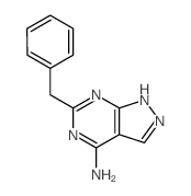 1H-Pyrazolo[3,4-d]pyrimidin-4-amine,6-(phenylmethyl)- Structure