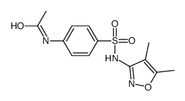 N-[4-[(4,5-dimethyl-1,2-oxazol-3-yl)sulfamoyl]phenyl]acetamide Structure