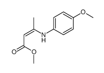 methyl 3-(4-methoxyanilino)but-2-enoate结构式