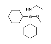 N-[dicyclohexyl(methoxy)silyl]ethanamine结构式