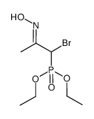 (1-bromo-2-(hydroxyimino)propyl)phosphonic acid diethyl ester结构式