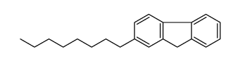 2-octyl-9H-fluorene结构式