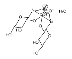 bis(N-D-xylosyl-3-aminopropionato)nickel(II)*2(water) Structure