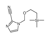 1-(2-trimethylsilylethoxymethyl)imidazole-2-carbonitrile结构式