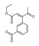 ethyl 3-(3-nitrophenyl)-4-oxopent-2-enoate结构式