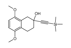5,8-dimethoxy-2-(2-trimethylsilylethyhyl)-1,2,3,4-tetrahydro-2-naphtol Structure