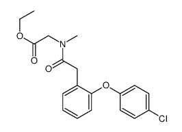 2-(2-(2-(4-氯苯氧基)苯基)-n-甲基乙酰氨基)乙酸甲酯结构式