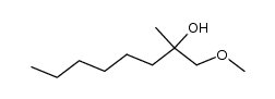 1-methoxy-2-methyloctan-2-ol Structure