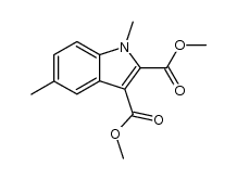 dimethyl 1,5-dimethylindole-2,3-dicarboxylate结构式