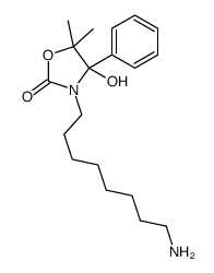 3-(8-aminooctyl)-4-hydroxy-5,5-dimethyl-4-phenyl-1,3-oxazolidin-2-one Structure