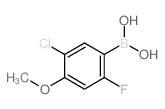 5-氯-2-氟-4-甲氧基苯硼酸结构式