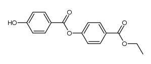 ethyl 4-(4'-hydroxybenzoyloxy)benzoate结构式
