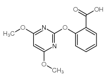 2-[(4,6-二甲氧基嘧啶-2-基)氧基]苯甲酸结构式