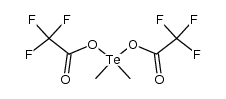 dimethyltellurium(IV) bis(trifluoroacetate) Structure