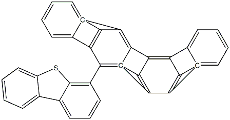 Dibenzothiophene, 4-[3-(2-triphen ylenyl)phenyl]- Structure