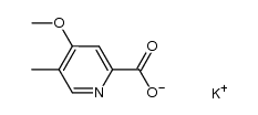 4-methoxy-5-methyl-pyridine-2-carboxylic acid potassium salt Structure