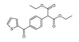 diethyl 2-[4-(thiophene-2-carbonyl)phenyl]propanedioate Structure