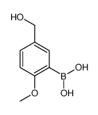 (5-(Hydroxymethyl)-2-methoxyphenyl)boronic acid Structure