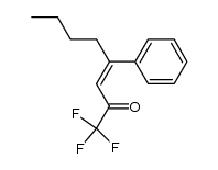 (Z)-4-phenyl-1,1,1-trifluorooct-3-en-2-one结构式