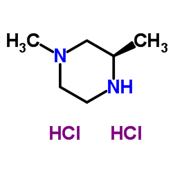 (R)-1,3-二甲基哌嗪二盐酸盐结构式