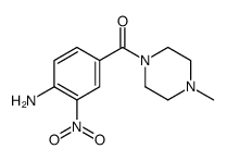 (4-Amino-3-nitrophenyl)(4-methyl-1-piperazinyl)methanone Structure