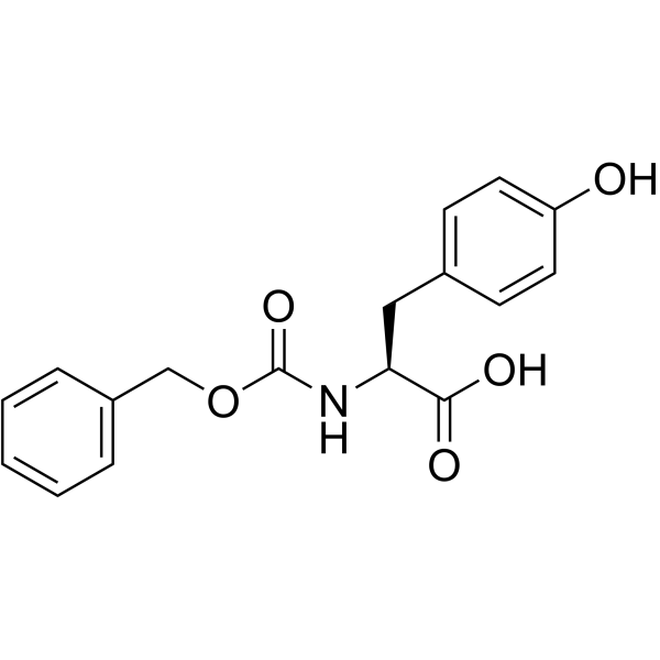 N-苄氧羰基-L-酪氨酸结构式
