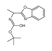(S)-1-(苯并[d]噁唑-2-基)乙基氨基甲酸叔丁酯结构式