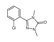 5-(2-chlorophenyl)-2,4-dimethyl-1,2,4-triazol-3-one结构式