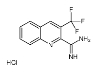 3-(trifluoromethyl)quinoline-2-carboximidamide,hydrochloride Structure