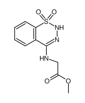 Methyl 1,2,3-benzothiadiazine-1,1-dioxide-4-N-acetate Structure