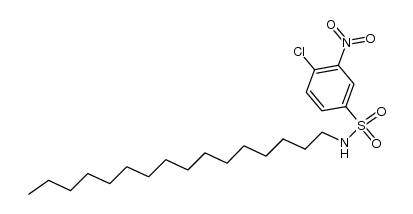 N-hexadecyl-4-chloro-3-nitrobenzenesulfonamide结构式
