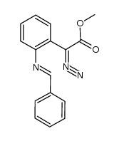 methyl 2-(2-(benzylideneamino)phenyl)-2-diazoacetate Structure