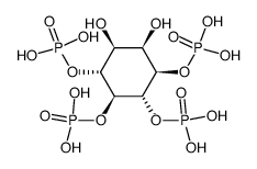 myo-Inositol 1,4,5,6-Tetrakis(phosphate) structure