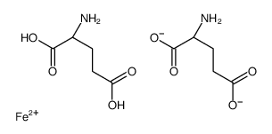 (2S)-2-amino-5-hydroxy-5-oxopentanoate,iron(2+) Structure