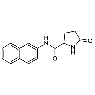 N-(萘-2-基)-5-氧代吡咯烷-2-甲酰胺结构式