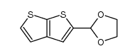 thieno[2,3-b]thiophene-2-carboxaldehyde ethylene glycol acetal结构式