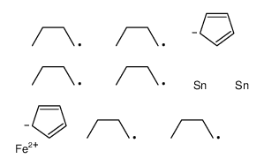 cyclopenta-1,3-diene,iron(2+),tributyltin结构式