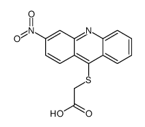 2-(3-nitroacridin-9-yl)sulfanylacetic acid Structure