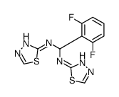 Methanediamine,1-(2,6-difluorophenyl)-N,N'-bis(1,3,4-thiadiazol-2-yl)- (9CI)结构式