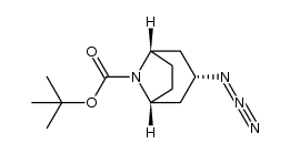 (1R,3s,5S)-tert-butyl 3-azido-8-azabicyclo[3.2.1]octane-8-carboxylate结构式